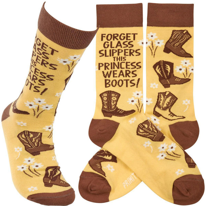 Princess Wears Boots Women's Socks